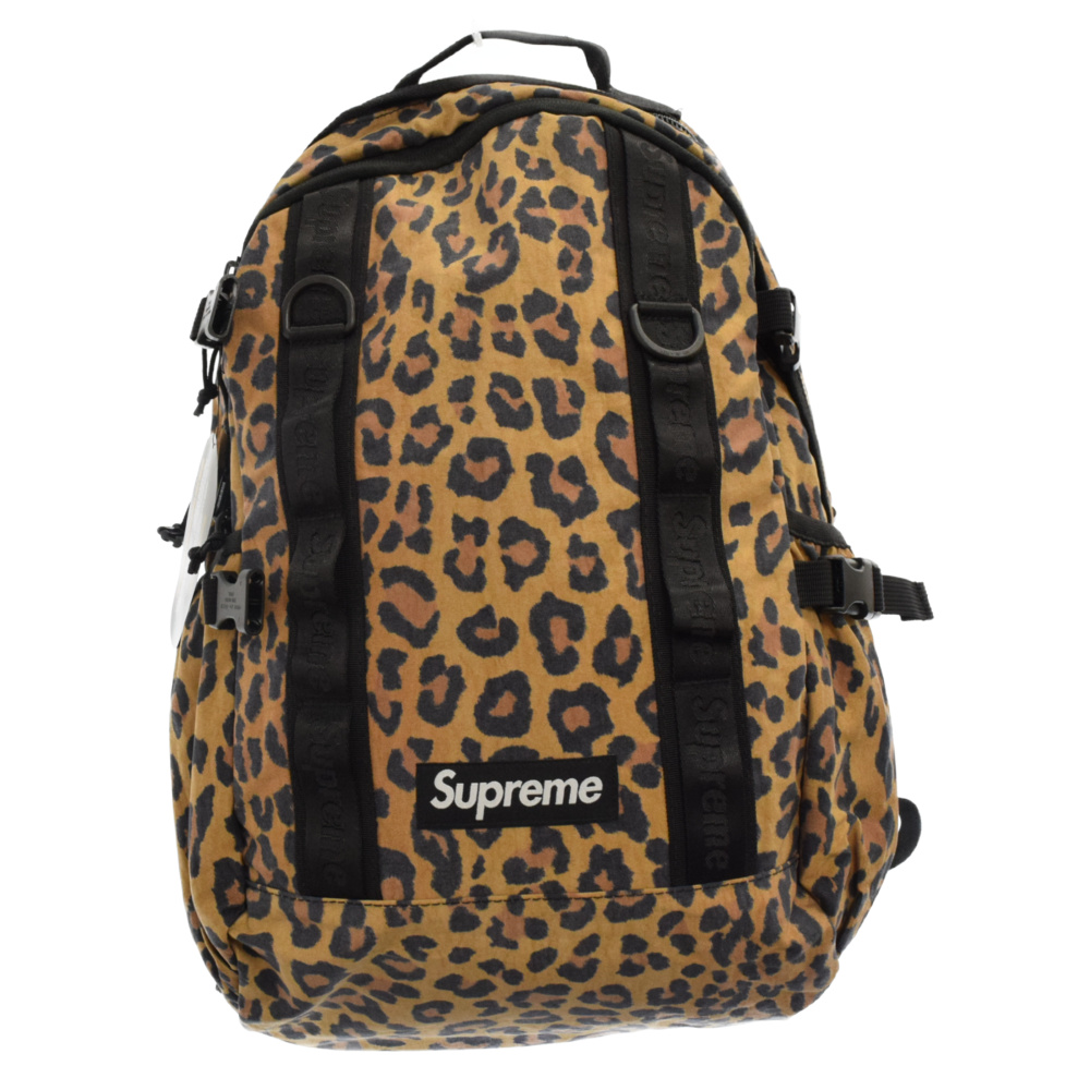 新品同様 2020AW□Supremeシュプリーム□Leopard Backpack Bag