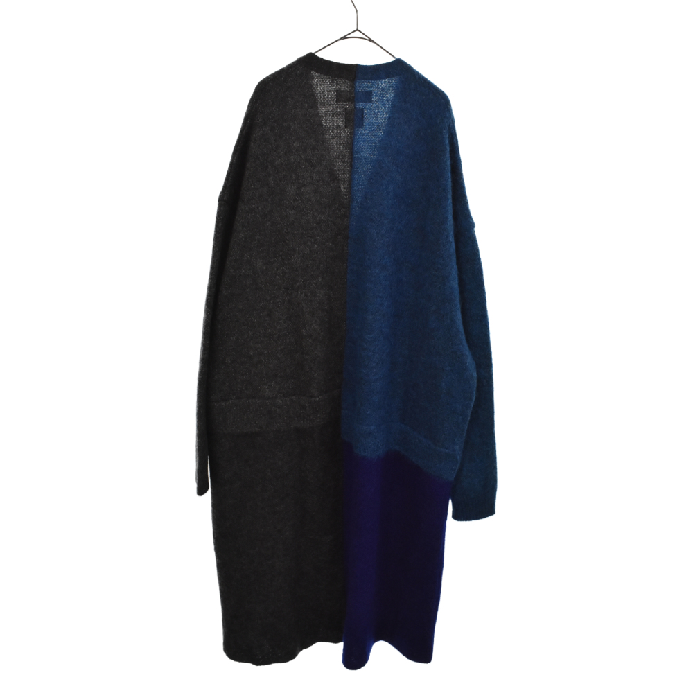 FACETASM ファセッタズム 20AW LONG MOHAIR CARDIGAN MORK-KN-M03 Gray