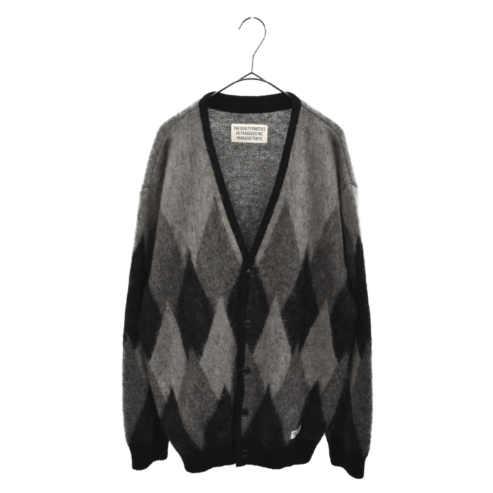 WACKO MARIA ワコマリア サイズ:L 20AW DIAMOND MOHAIR CARDIGAN