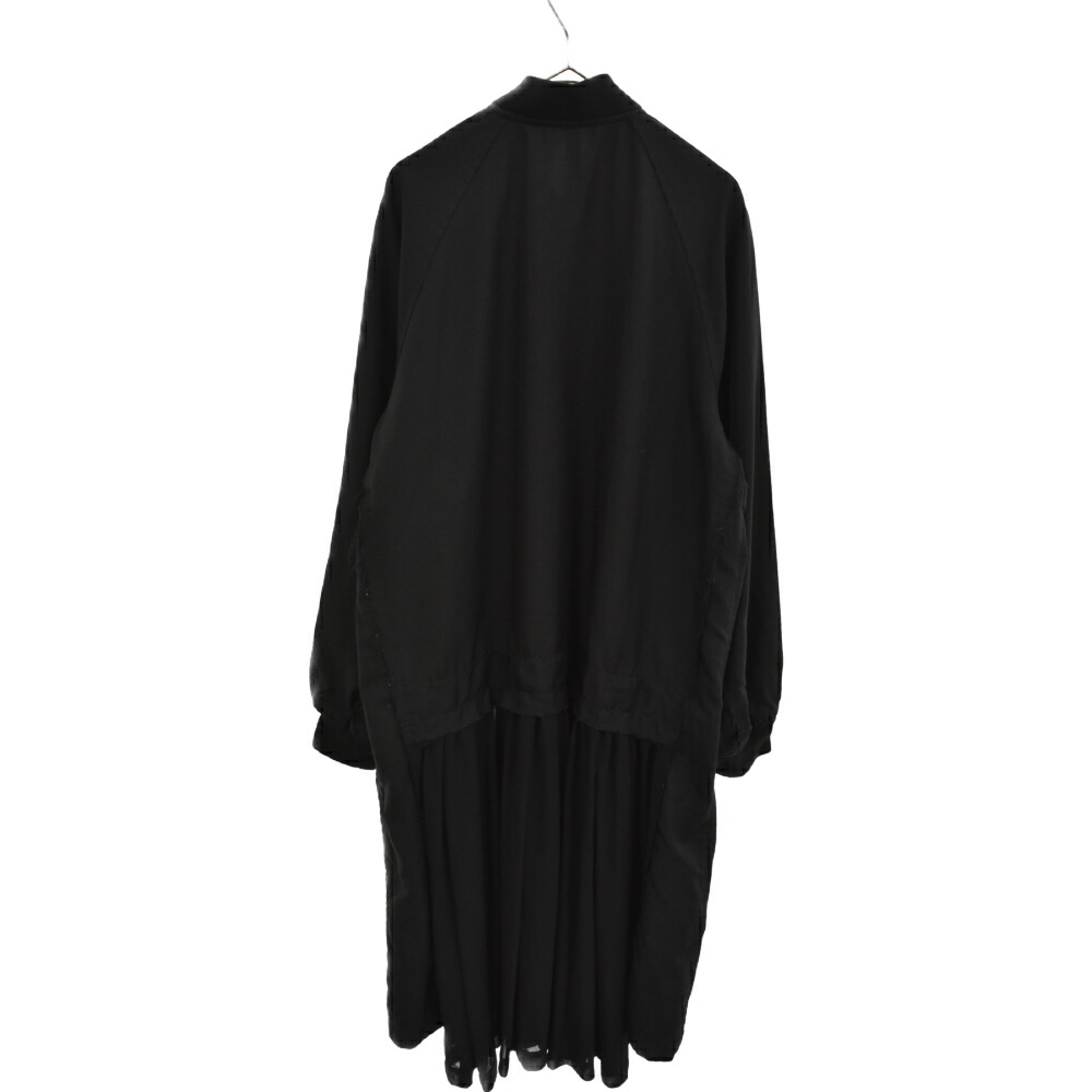サイズガイ BLACK COMME des GARCONS(ブラックコムデギャルソン) サイズ:S 20SS チュールスカート ドッキング エステル コート ジャケット ブラック 1E-J024：ブランド買取・販売　BRING ドはコチラ