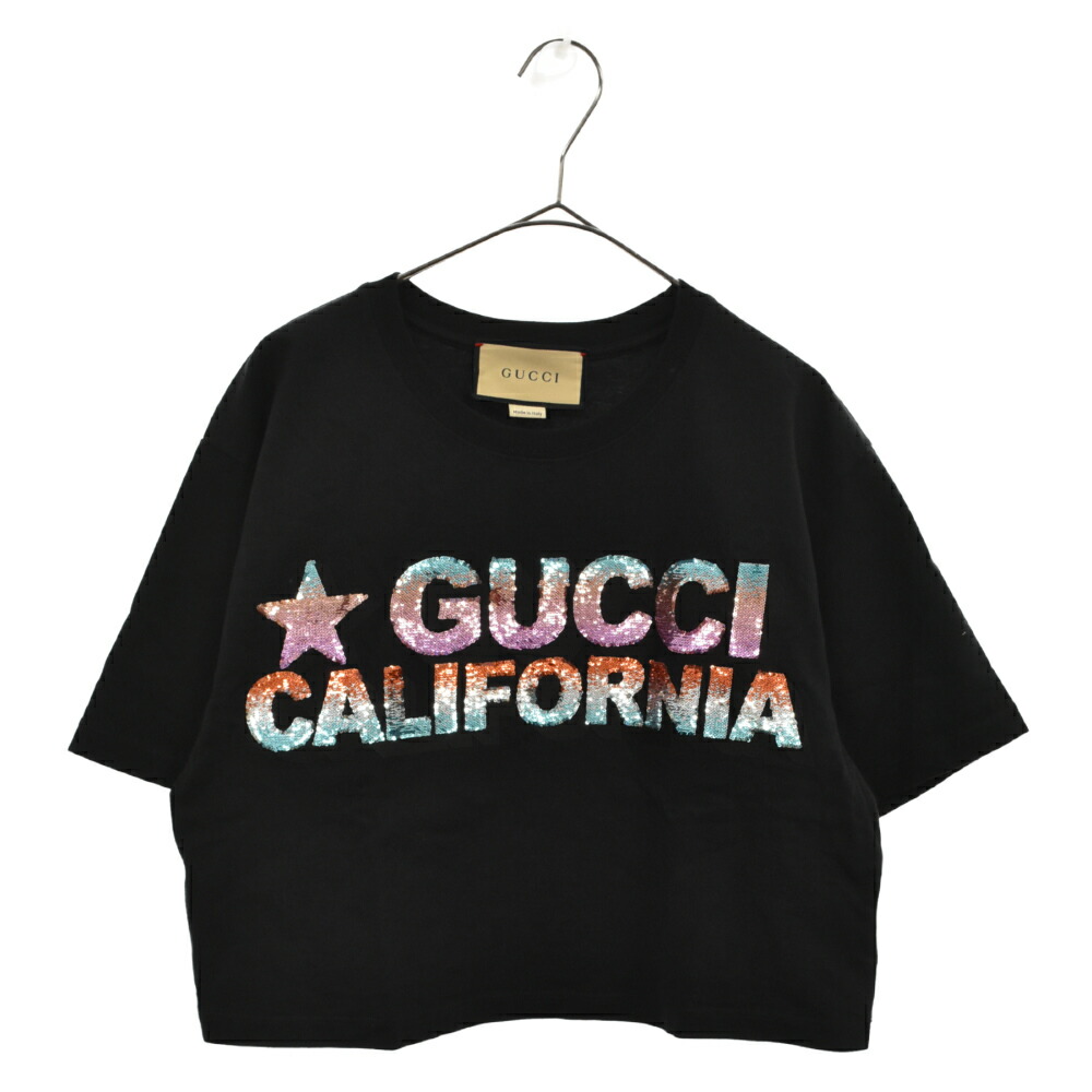 GUCCI(グッチ) サイズ:XS Cotton Jersey T-shirt 691843 ロゴ