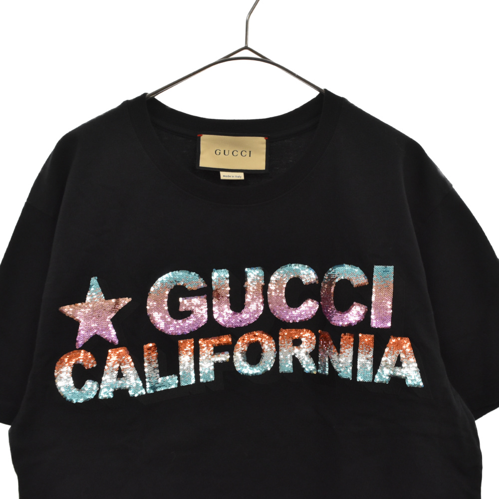 GUCCI(グッチ) サイズ:XS Cotton Jersey T-shirt 691843 ロゴ