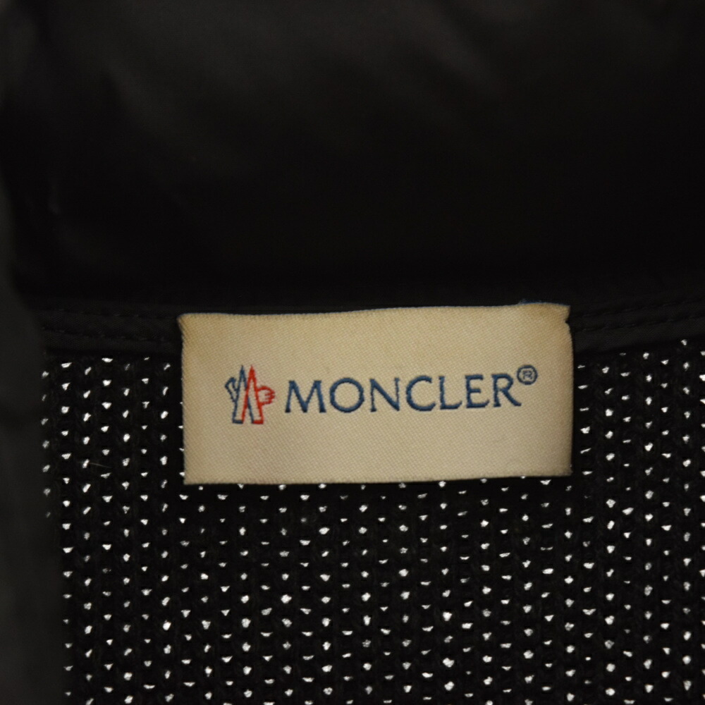 モンクレー MONCLER(モンクレール) サイズ:XL MAGLION TRICOT CARDIGAN アームニット切り替えナイロンジップアップダウンジャケット ブラック：ブランド買取・販売　BRING ランク
