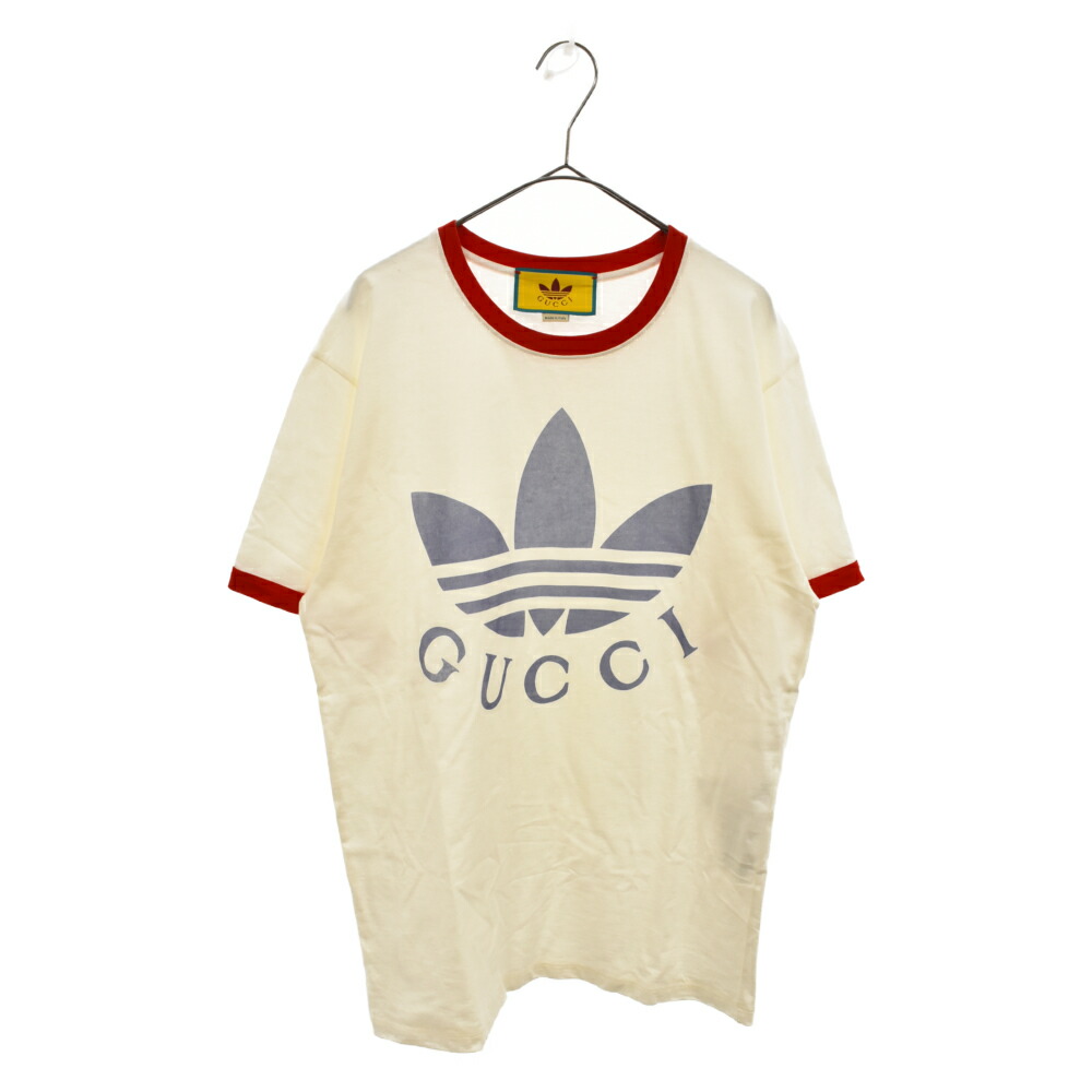 最高の GUCCI グッチ サイズ:S 22SS×adidas LOGO PRINTED TEE S 702612