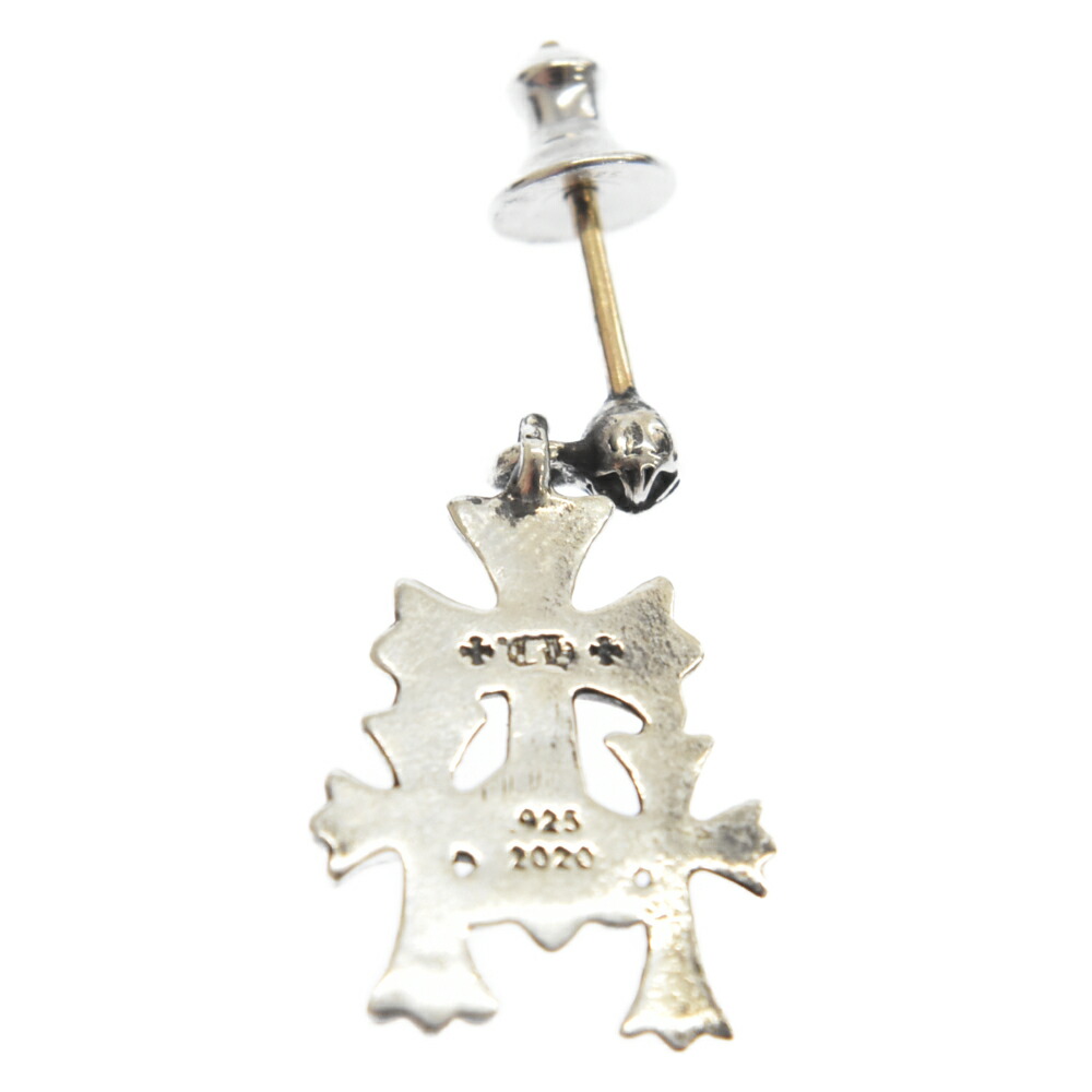 CHROME HEARTS クロムハーツ 3 CH CROSS DROP トリプルCHクロスピアス