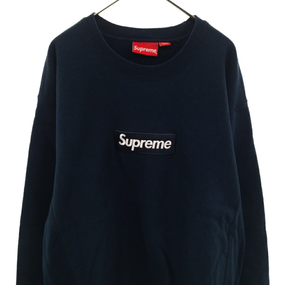 SupremeシュプリームBox Logo Sweatshirt NAVY 21 www.paths-edu.com