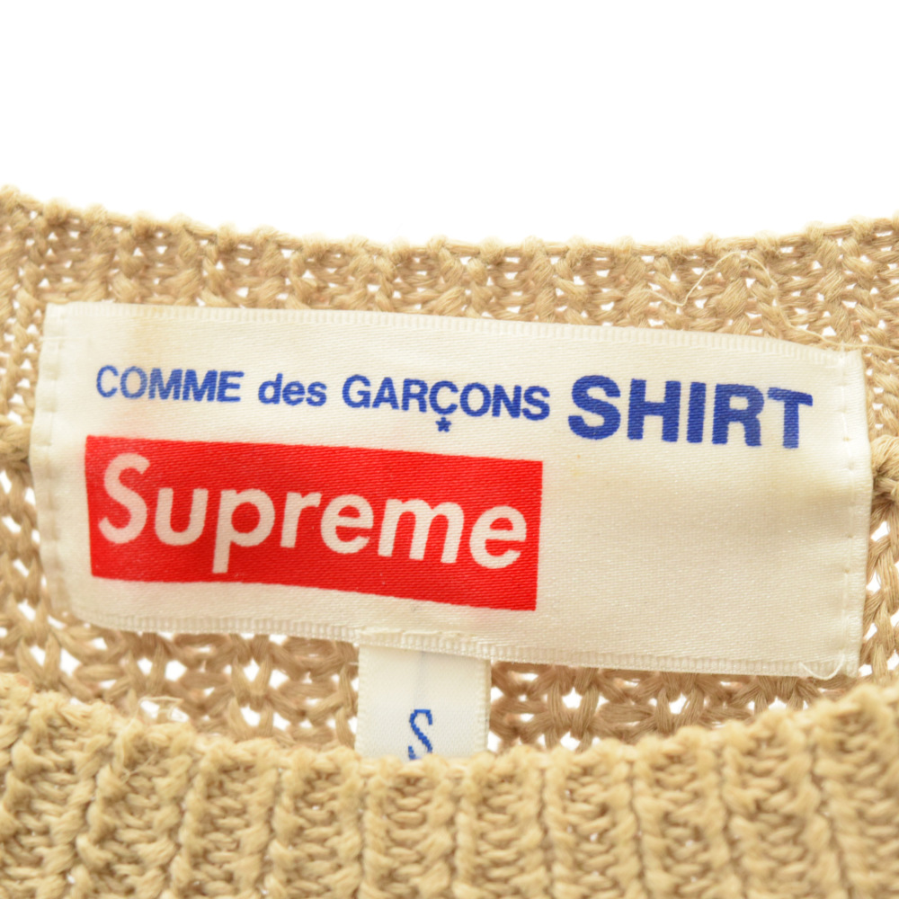 SUPREME(シュプリーム) サイズ:S 18AW×COMME コットン シャツ ベージュ