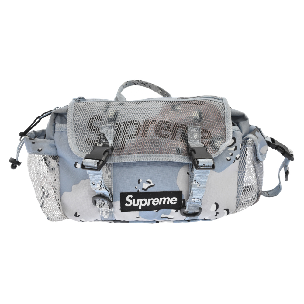 専門店 SUPREME シュプリーム 20SS Waist Bag Blue Camo ボックスロゴ