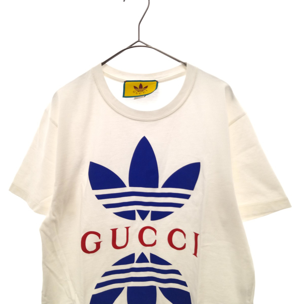 2021新発 GUCCI グッチ サイズ:XS ×adidas 22SS Cotton Jersey T-Shirt