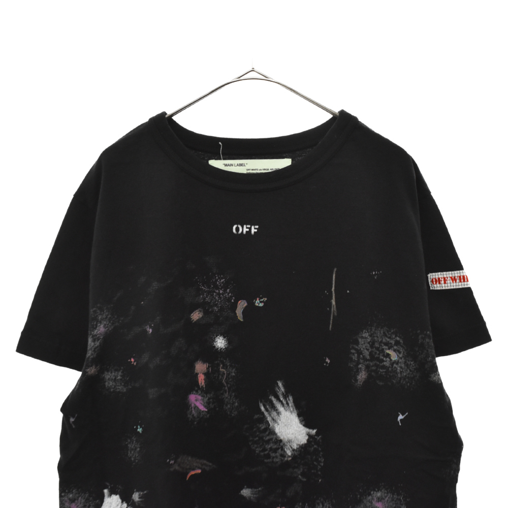 ソフトパープル OFF-WHITE オフホワイト 17AW Galaxy Brushed Tee