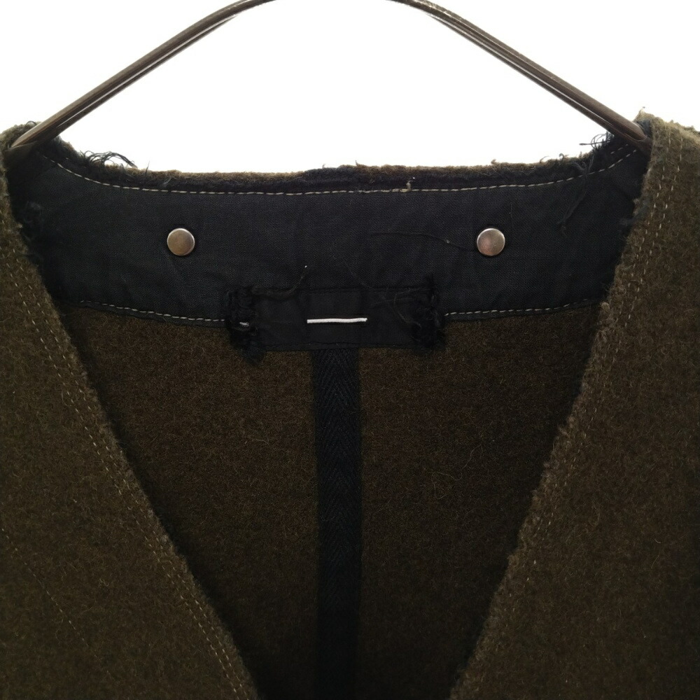 Minus (ー) マイナス 22AW WOOL ZIP NO-COLLAR JACKET ウォシュド加工