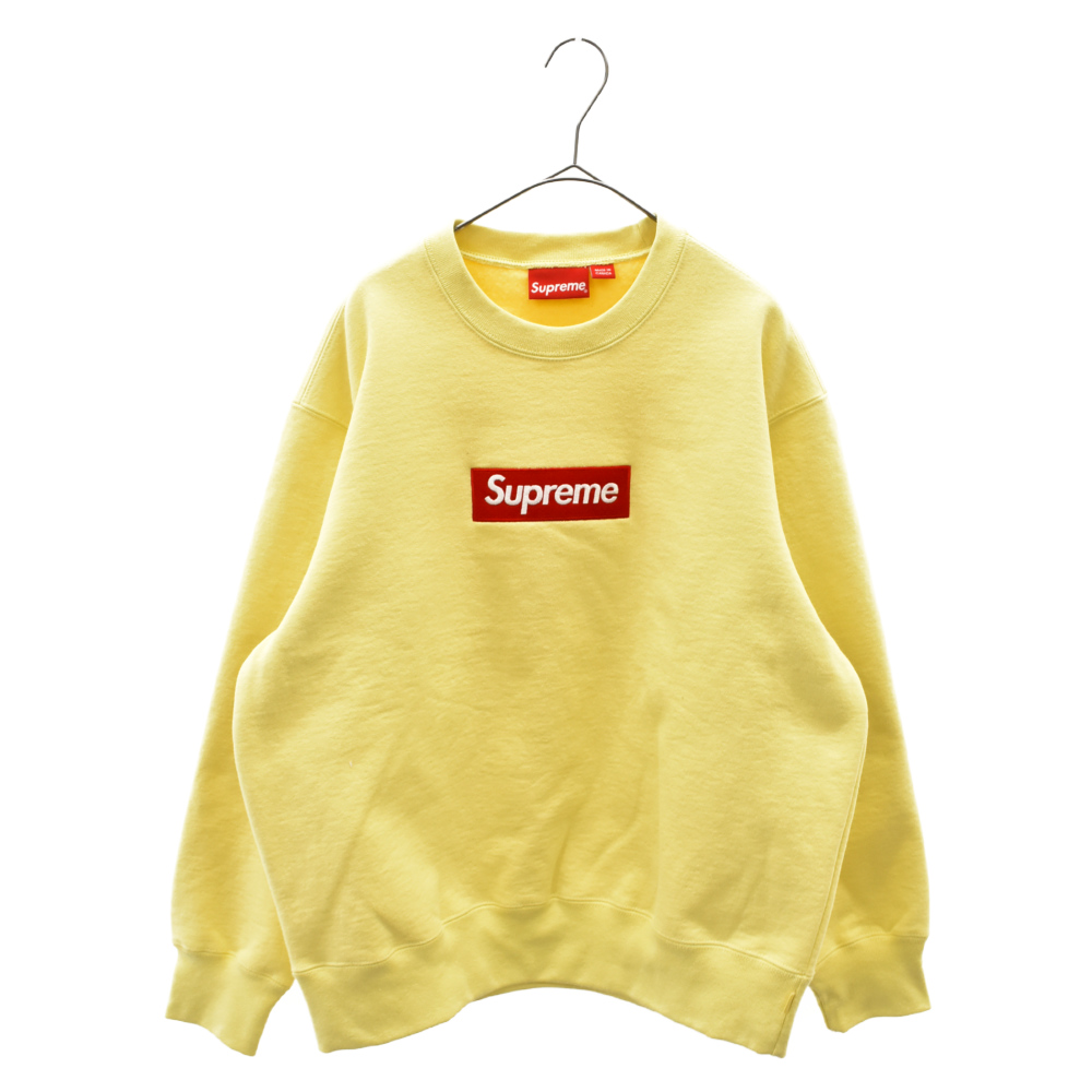 supremeシュプリーム ボックスロゴ スウェット イエロー | www