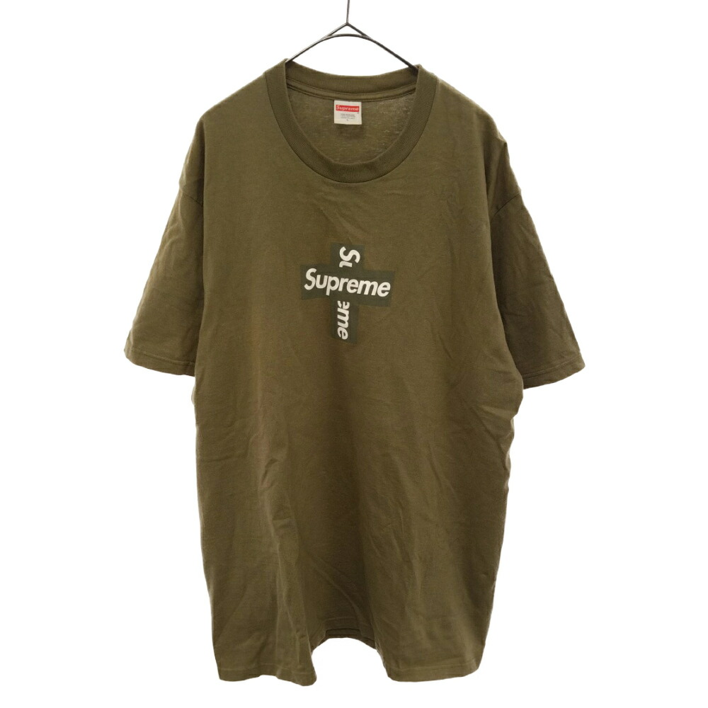 満点の SUPREME シュプリーム サイズ:L 20AW Cross Box Logo Tee