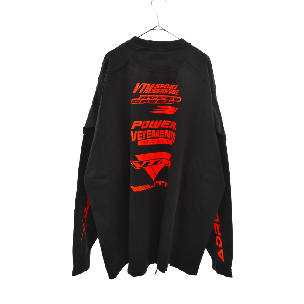 即納爆買い vetements 希少サイズ 21aw レーシング ロンT waIUN