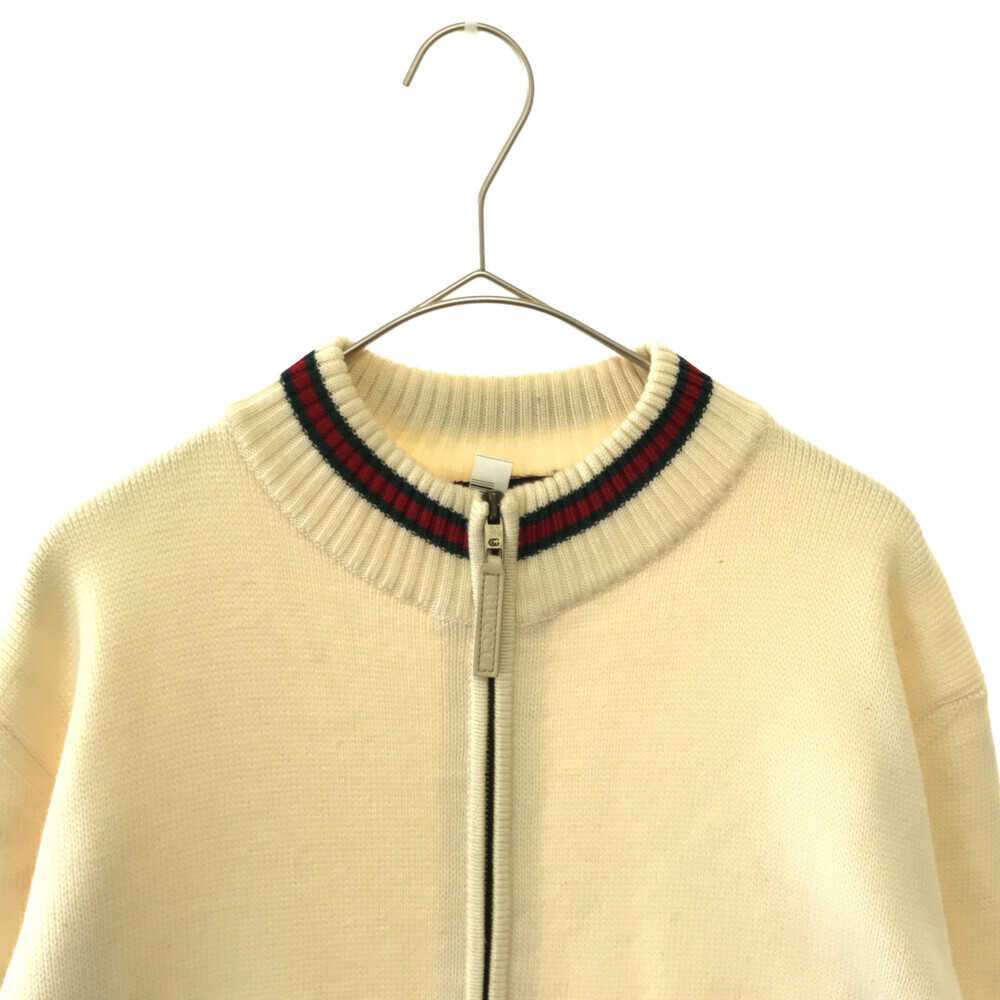 GUCCI(グッチ) サイズ:L シェリーライン ジップアップ 131689 ニット