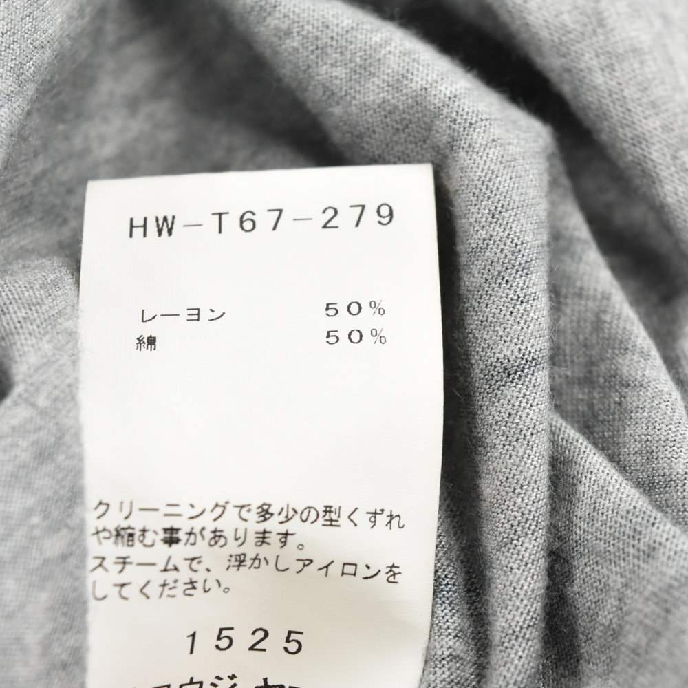 Yohji Yamamoto POUR 転写プリントレイヤード長袖Tシャツ HW-T67-279