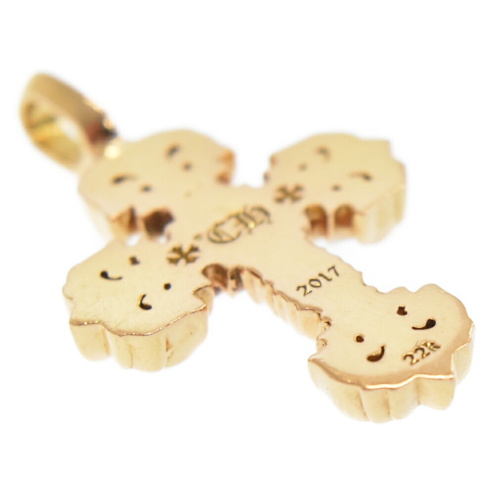CHROME HEARTS(クロムハーツ) 22K CHARM P FILIGREE DMND TINY タイニーフィリグリー PAVEダイヤ ゴールドネックレストップ メンズジュエリー・アクセサリー | eu-agencies.net