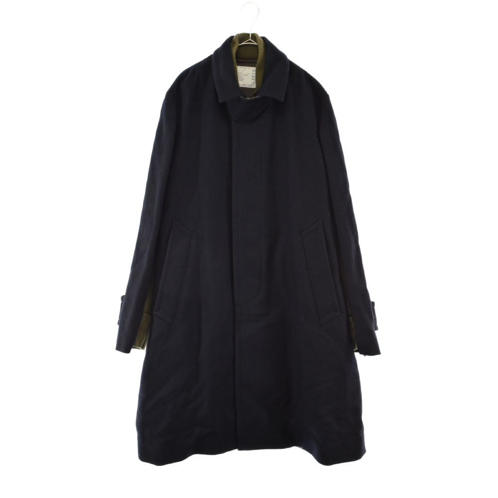 ブランド雑貨総合 Sacai サカイ サイズ:3 21AW Wool Melton Coat 21