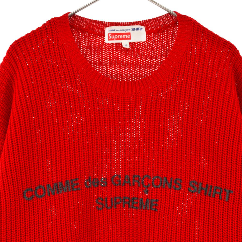 SUPREME(シュプリーム) サイズ:M 18AW×COMME コットン Sweater Cotton