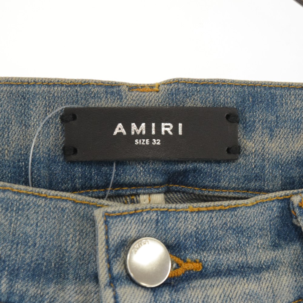 無地・新色登場！ 新品 AMIRI アミリ 32 デニム パンツ ダメージ