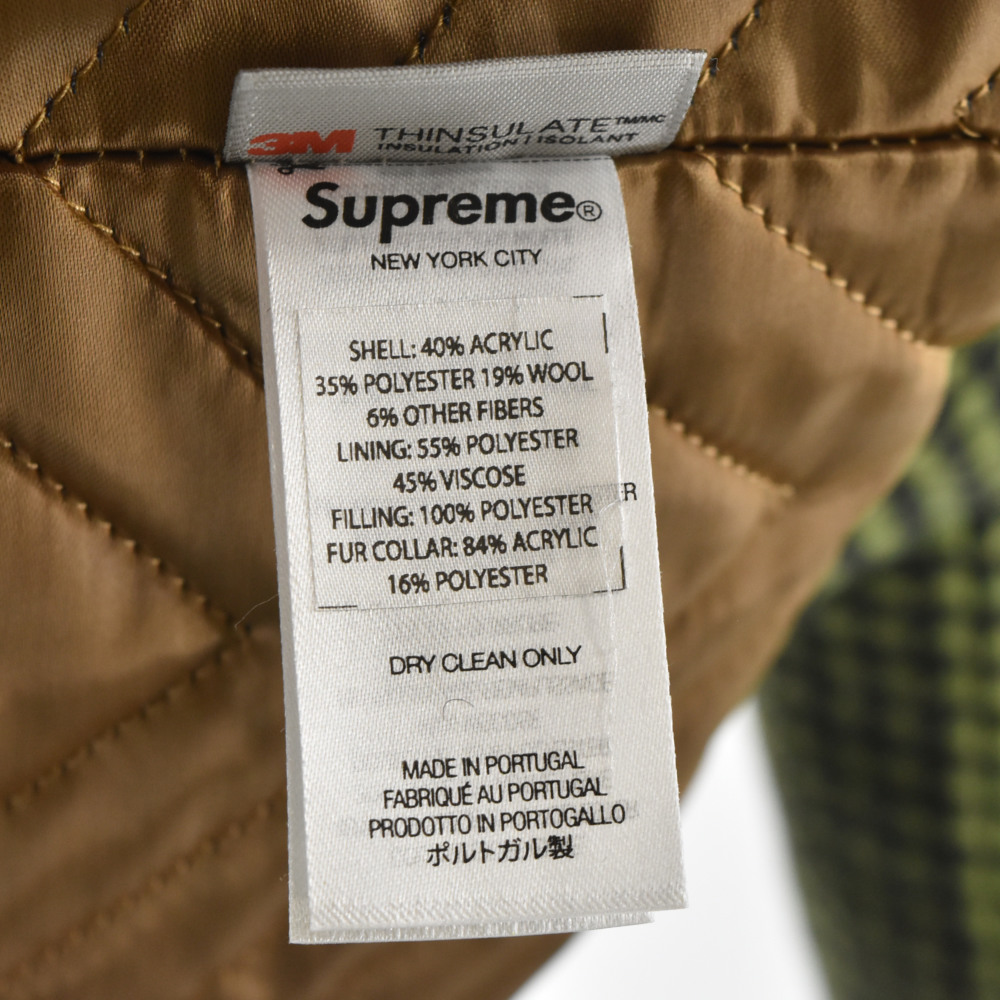 Supreme Supreme シュプリーム 22AW Fur Collar Car Coat 3Mインサ