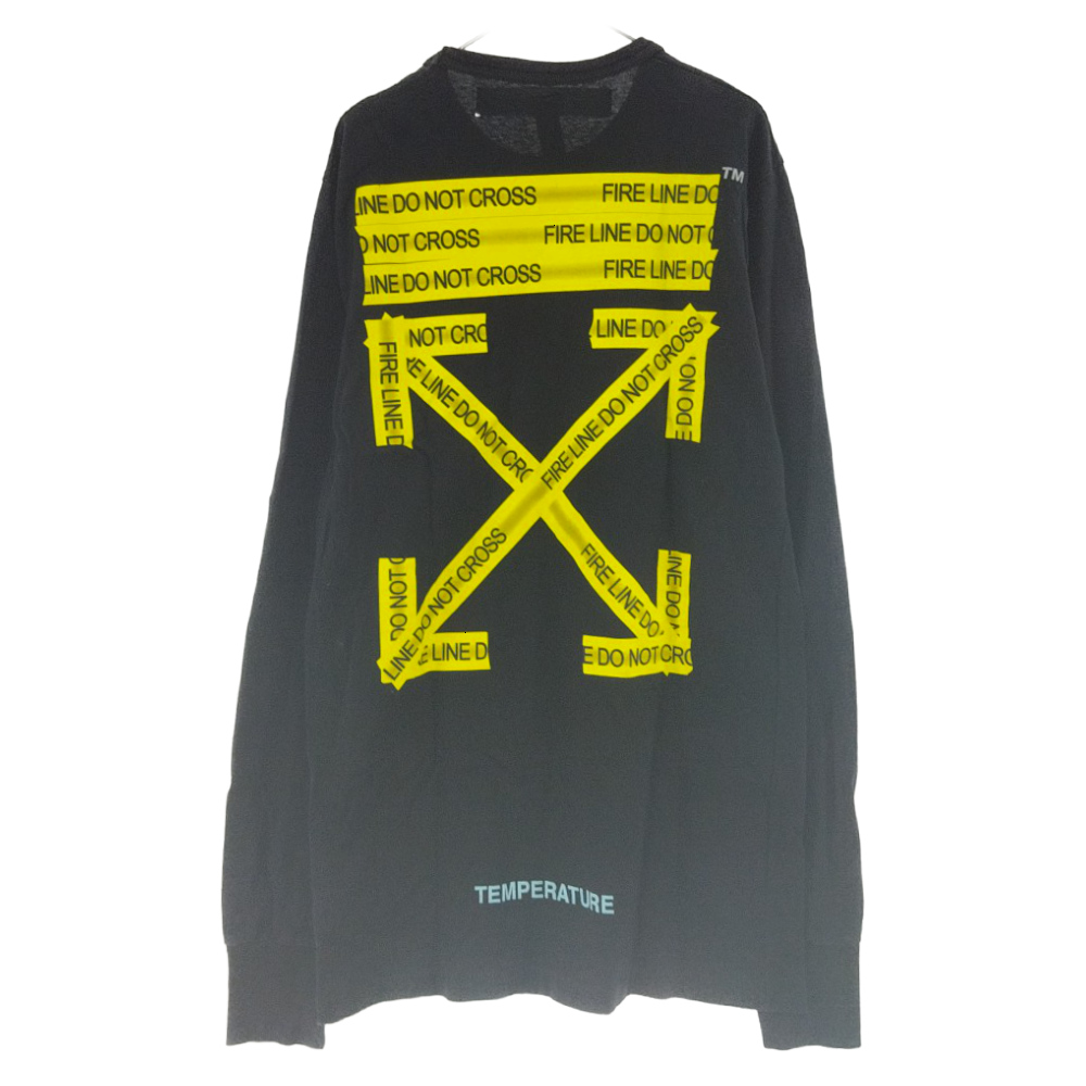 off-white スウェット トレーナー fire tape 18ss | ochge.org