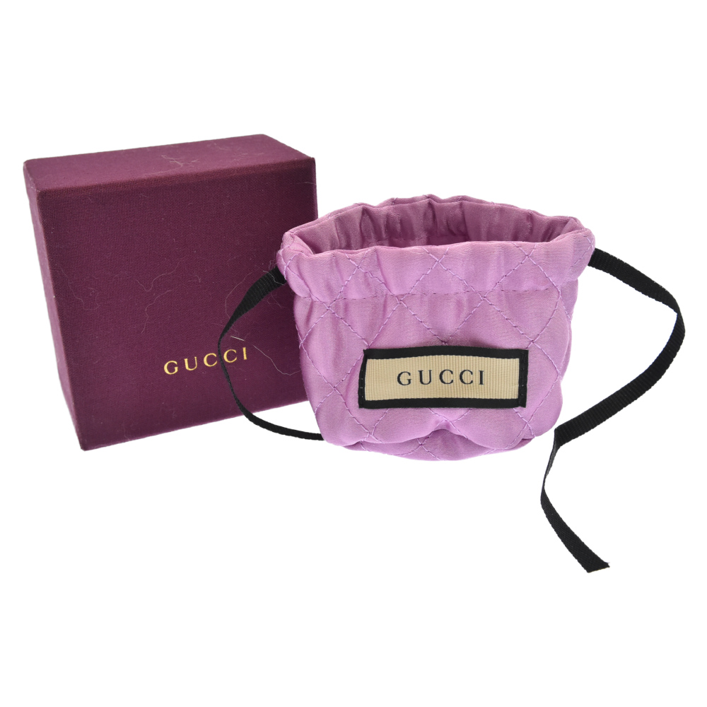 HOT特価】 GUCCI(グッチ) スクリプトロゴ クリスタル シングルピアス