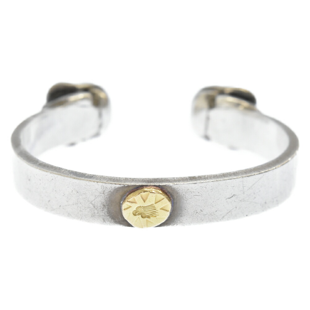 STOP LIGHT(ストップライト) 2 Skull Bracelet K18メタル 金目 ブレスレット バングル  シルバー/ゴールド【中古】【程度A】【カラーシルバー】【取扱店舗OneStyle原宿店】 | ブランド買取・販売　BRING