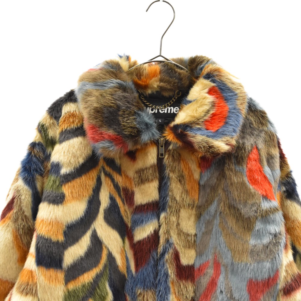 SUPREME(シュプリーム) サイズ:L 22AW Multicolor Faux Fur Bomber