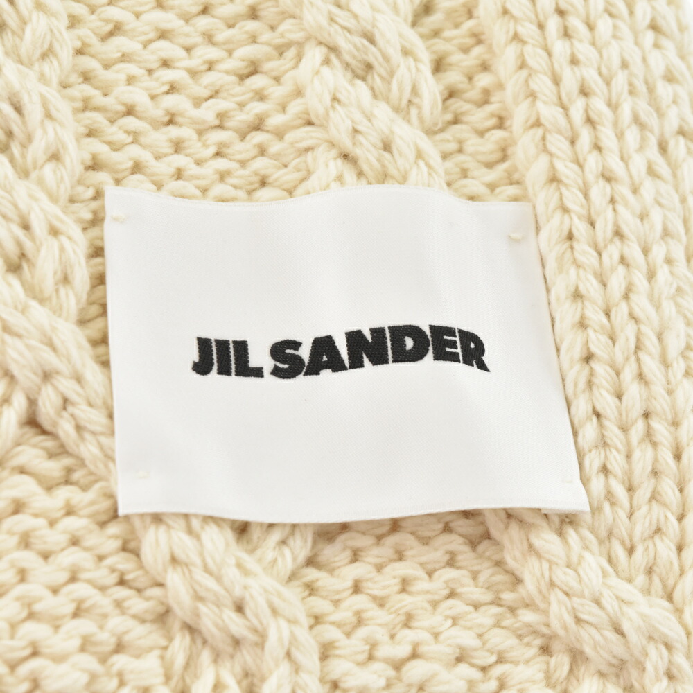 JIL SANDER／ジルサンダー／22FW／ジオメトリックマフラーニット 送料