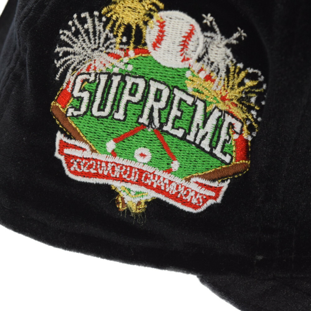 SUPREME(シュプリーム) サイズ:7 5/8 22AW×New Era Velour Box Logo ニューエラ ベロア ボックスロゴ  ベースボールキャップ ブラック/グリーン：ブランド買取・販売 BRING - バッグ・小物・ブランド雑貨（mion.by）