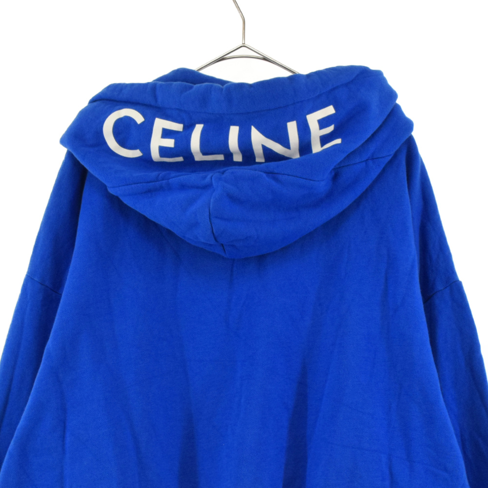 CELINE セリーヌ ベロア調 フード付き コート ガウン Lサイズ - アウター