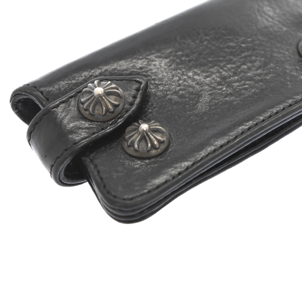 CHROME HEARTS(クロムハーツ) KEY CASE キーケース クロスボタンレザー