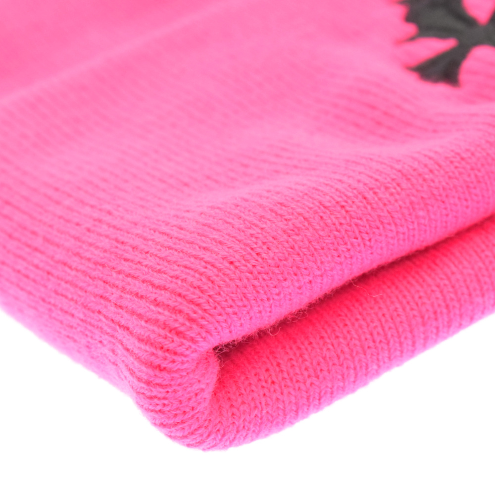 CHROME HEARTS(クロムハーツ) Cemetery Cross ピンク Beanie Pink Neon