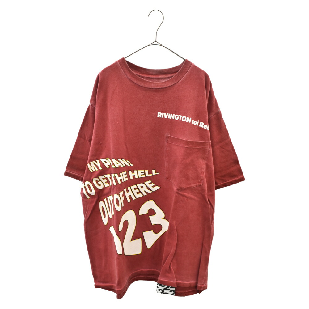 RRR123 22SS HELL OUT Tシャツ vintage red | ascotwm.com