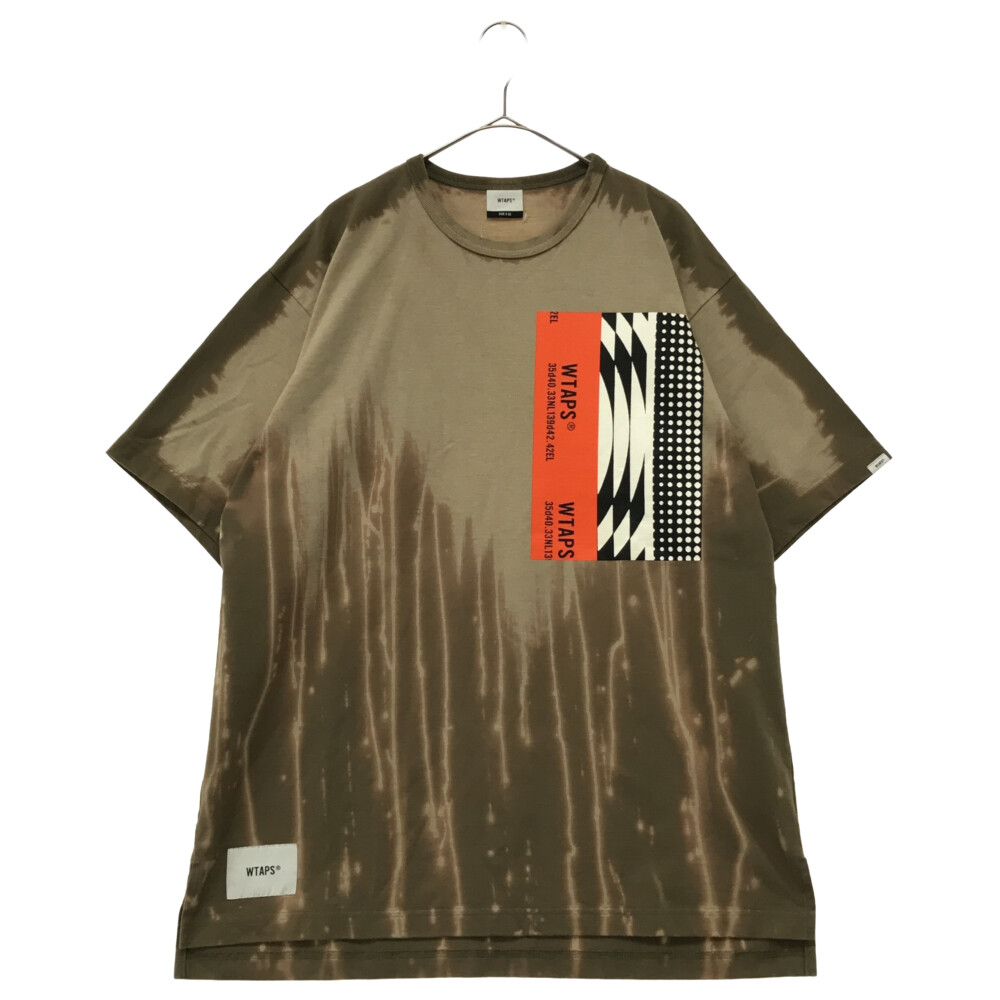 WTAPS(ダブルタップス) サイズ:2 18aw MENLACHOLIC 01 TEE COPO メランコリック タイダイ Tシャツ  182ATDT-CSM05【中古】【程度A】【カラーブラウン】【オンライン限定商品】 | ブランド買取・販売　BRING
