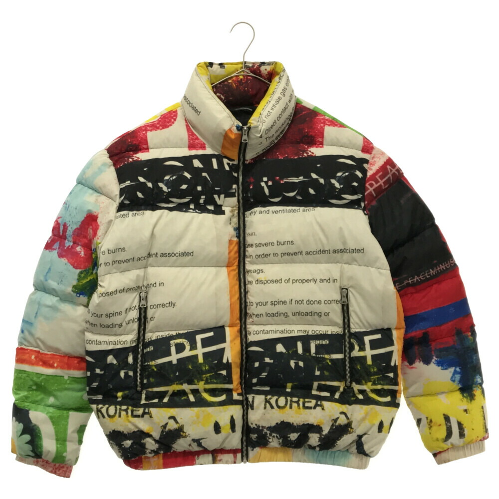 peaceminusone(ピースマイナスワン) サイズ:M PMO PUFFER JACKET MULTI 総柄 ダウンジャケット  マルチカラー【中古】【程度B】【カラーマルチカラー】【オンライン限定商品】 | ブランド買取・販売　BRING