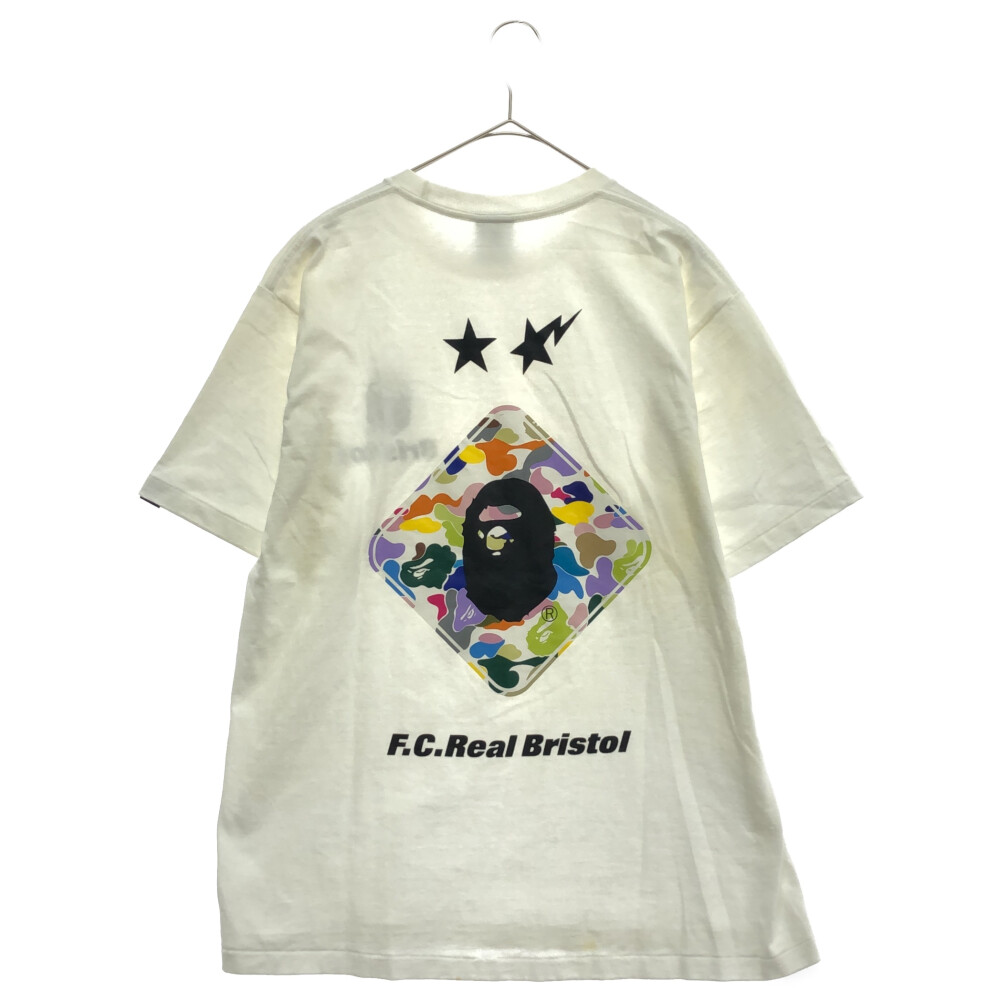 マート FCRB カレッジプリントポロシャツ f.c.r.b real bristol