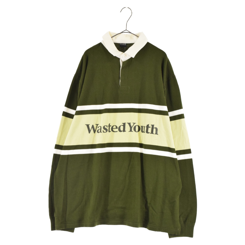 wasted youth ラガーシャツ Mサイズ-