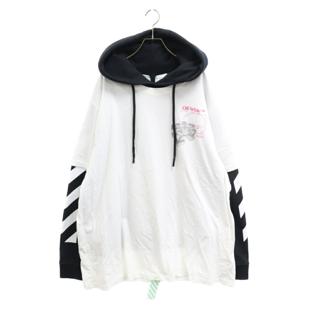 OFF-WHITE オフホワイト 20SS Golden Ratio Double Tee Hoodie