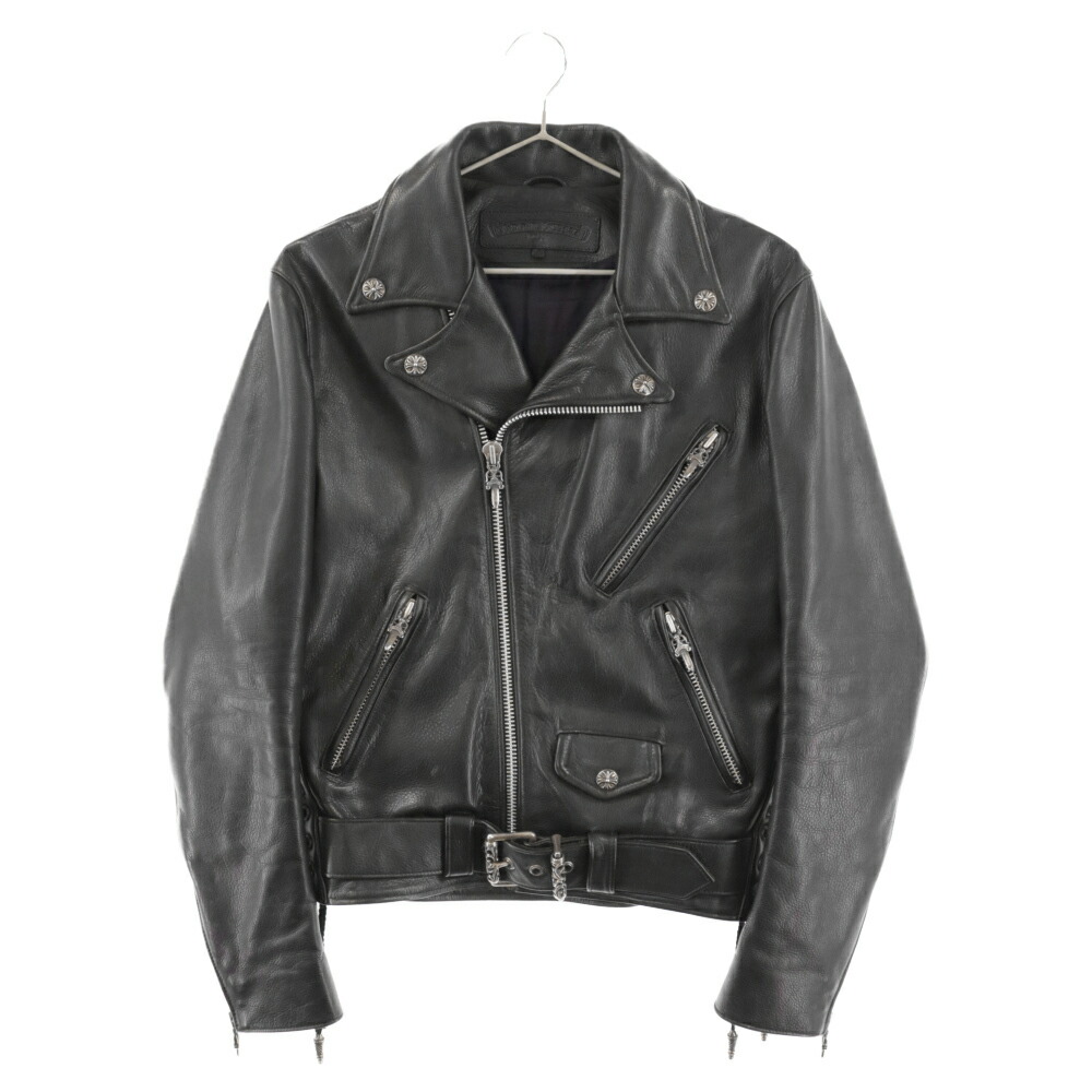 楽天市場】CHROME HEARTS(クロムハーツ) サイズ:S BASIC MOTO/ベーシックモト ダガージップダブルライダースレザージャケット S  ブラック【中古】【程度B】【カラーブラック】【取扱店舗OneStyle新宿店】 : ブランド買取・販売 BRING