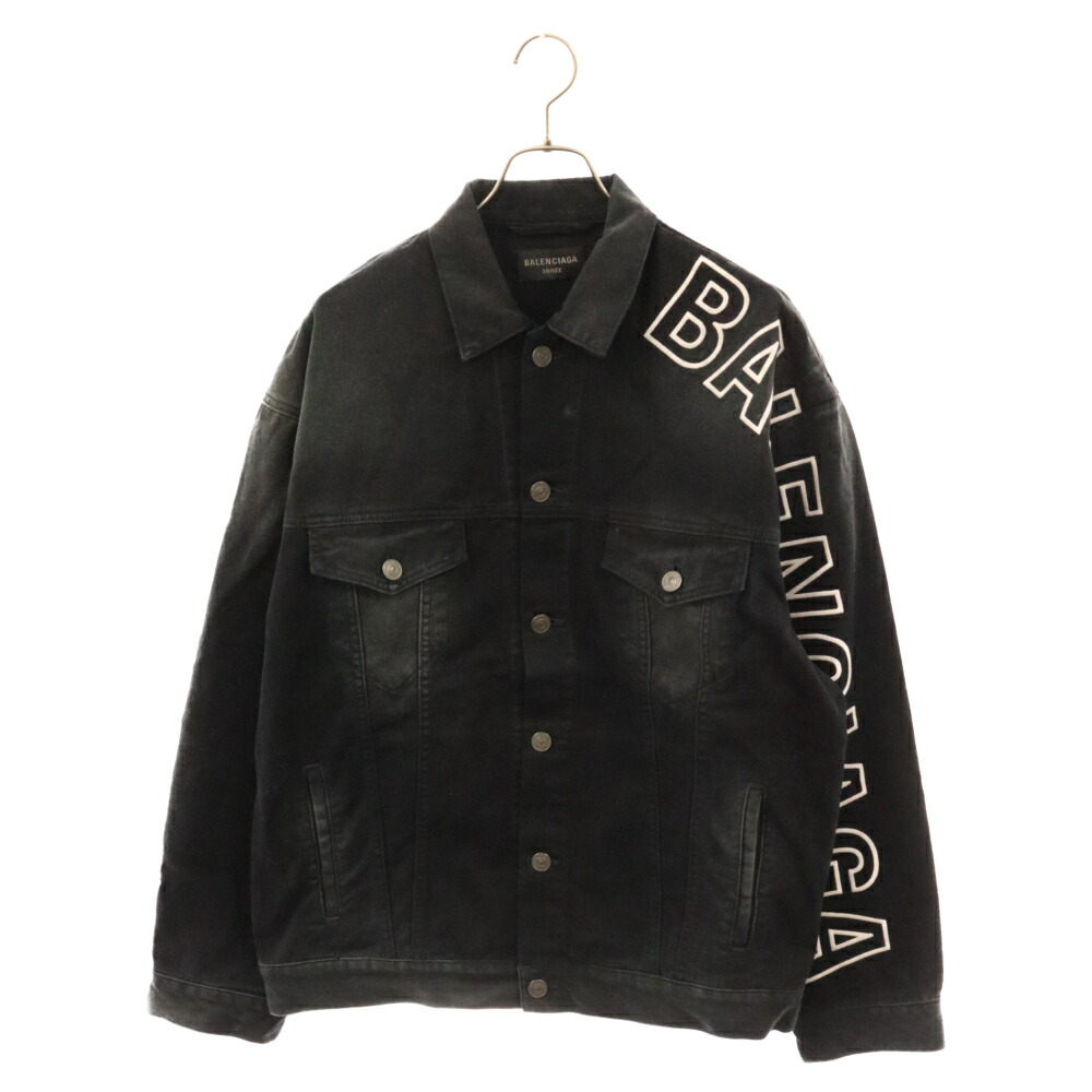 【BALENCIAGA】ブランケット ジャケット ブラック Balenciaga Paris ボンバージャケット | ブラック | FARFETCH JP