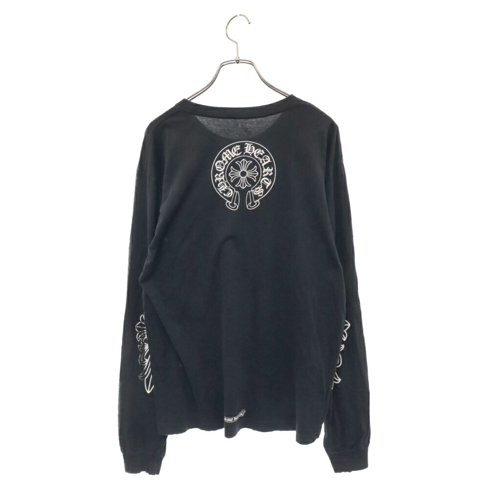 楽天市場】CHROME HEARTS(クロムハーツ) サイズ:L KYOSUKE HIMURO L/S Tee 氷室京介ロゴプリント ロングスリーブ Tシャツ 長袖カットソー ロンT ブラック【中古】【程度B】【カラーブラック】【オンライン限定商品】 : ブランド買取・販売 BRING