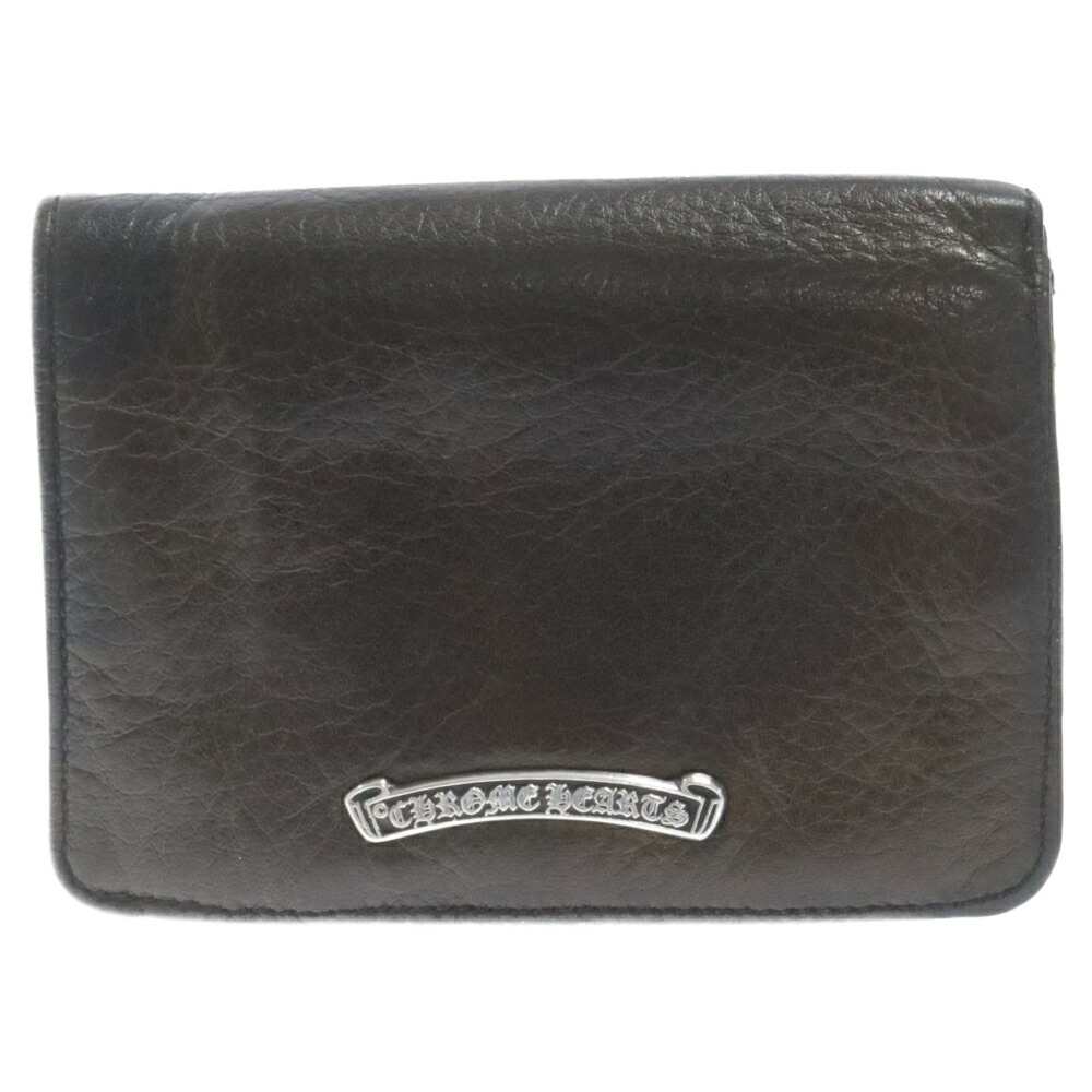 【楽天市場】CHROME HEARTS(クロムハーツ) ZPR CHNG PURSE CRS チェンジパース クロスパッチ デストロイレザー  ダガージップ コインケース ブラック【中古】【程度B】【カラーブラック】【取扱店舗OneStyle原宿店】 : ブランド買取・販売 BRING