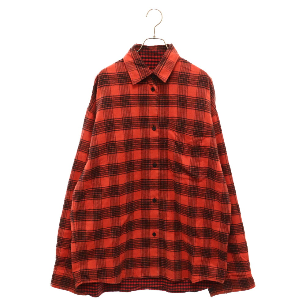 楽天市場】BALENCIAGA(バレンシアガ) サイズ:37 18AW Oversized Check Shirt バックロゴプリント  オーバーサイズ長袖チェックシャツ 508465 TBM21 カーキ【中古】【程度B】【カラーグリーン】【取扱店舗BRING心斎橋店】 :  ブランド買取・販売 BRING