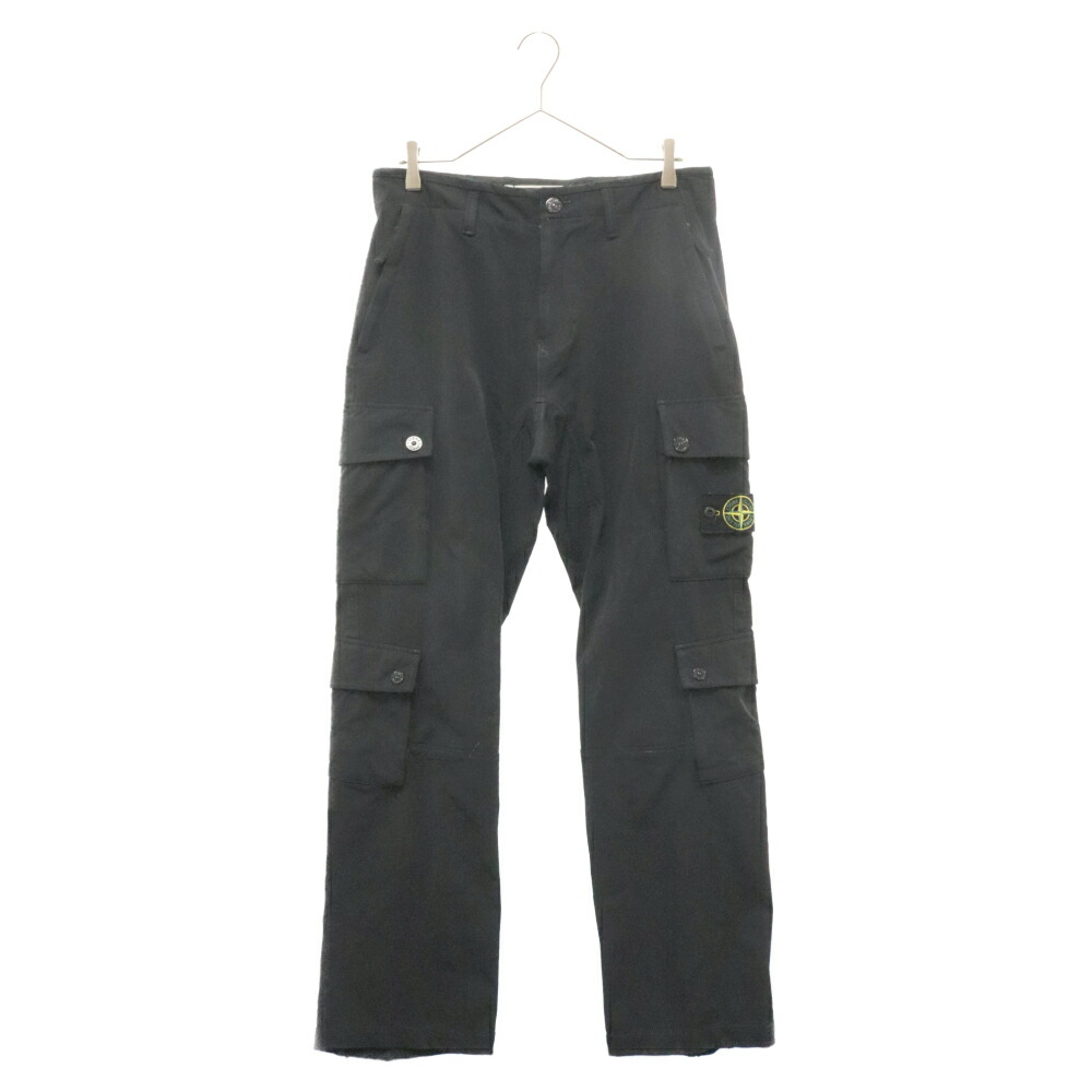 楽天市場】STONE ISLAND(ストーンアイランド) サイズ:W30 22AW Cargo Pants ロゴモチーフワッペン ナイロンカーゴパンツ  ブラック 771531104 V0029【中古】【程度A】【カラーブラック】【取扱店舗BRING渋谷ANNEX店】 : ブランド買取・販売 BRING