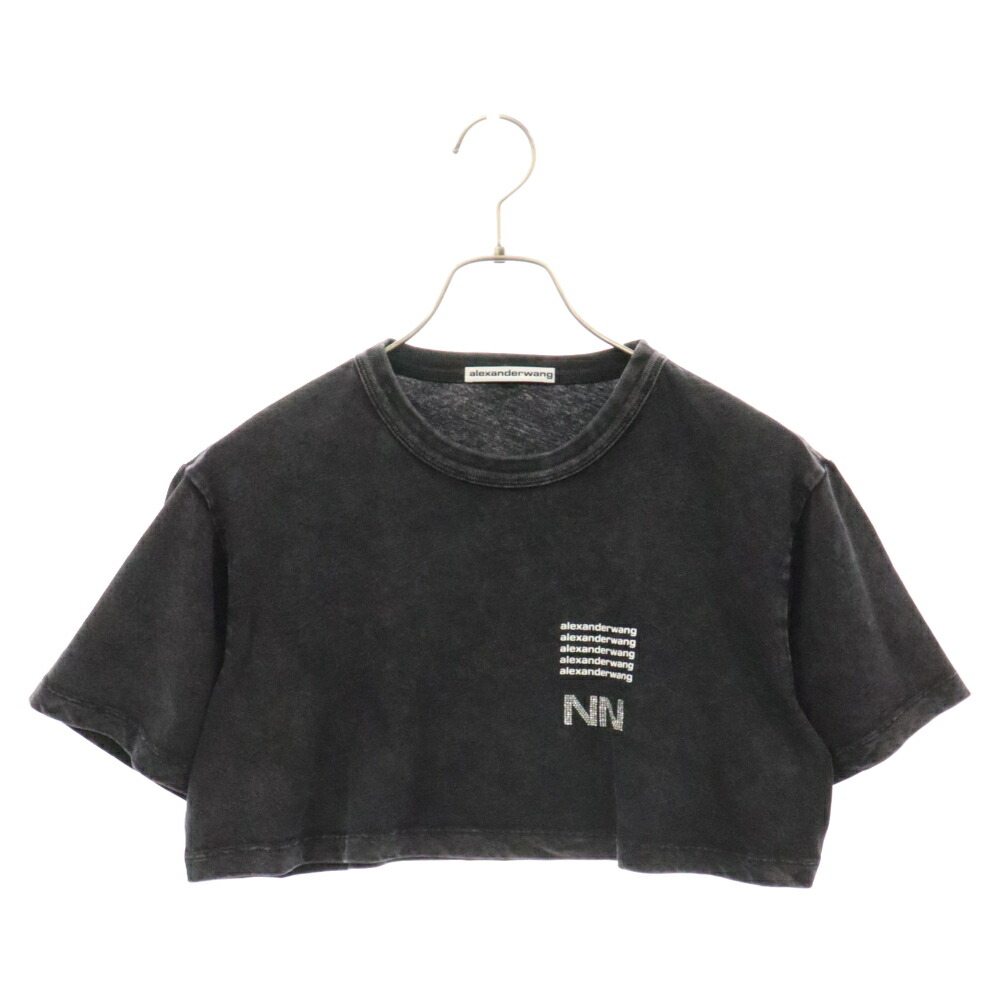 楽天市場】ALEXANDER WANG(アレキサンダーワン) サイズ:XS アシッドウォッシュ加工 ジャージー クロップ 半袖Tシャツ カットソー  ブラック 1CC2221632 レディース【中古】【程度B】【カラーブラック】【取扱店舗BRING THRIFT CLOSET】 :  ブランド買取・販売 BRING