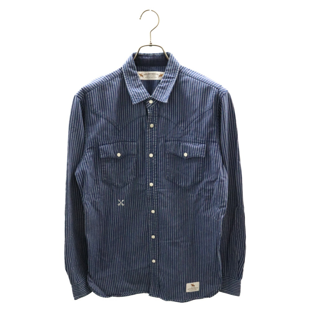 楽天市場】NEIGHBORHOOD(ネイバーフッド) サイズ:M 12SS SAVAGE7/C-SHIRT.LS シャンブレー ビーズ ウエスタン 長袖 シャツ インディゴ 121GRNH-SHM01【中古】【程度B】【カラーブルー】【オンライン限定商品】 : ブランド買取・販売 BRING