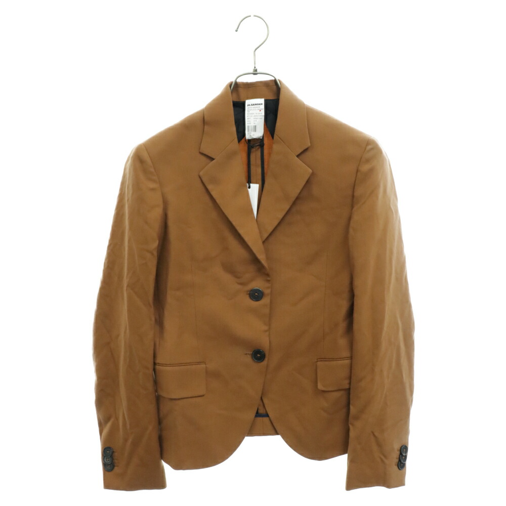 【関税込み】Jil Sander ブラウン バンドカラー コート Jil Sander シングルコート | ブラウン | FARFETCH JP