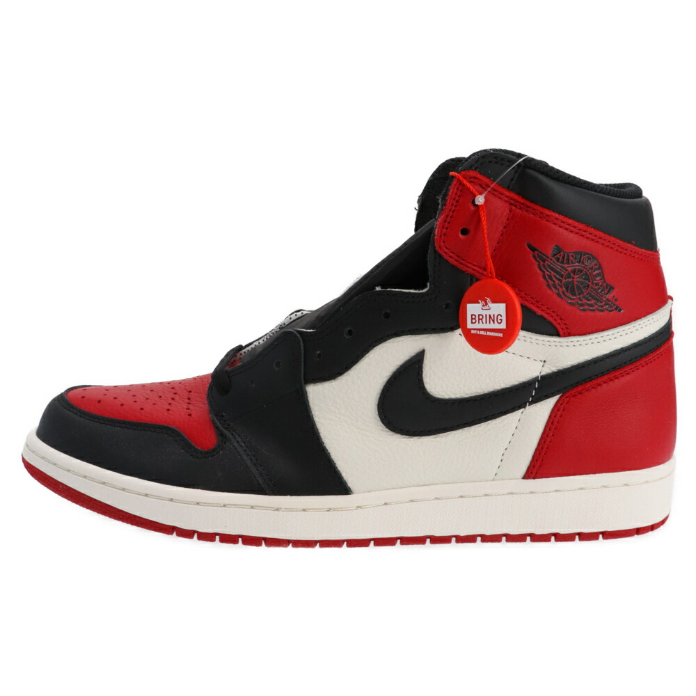 楽天市場】NIKE(ナイキ) サイズ:30.0cm Air Jordan 1 Retro High OG Bred Toe エアジョーダン 1 レトロ  ハイ OG ブレッド トゥ ハイカットスニーカー US12/30cm 555088-610【新古品/中古】【程度S】【カラーブラック】【取扱店舗渋谷】  : ブランド買取・販売 BRING